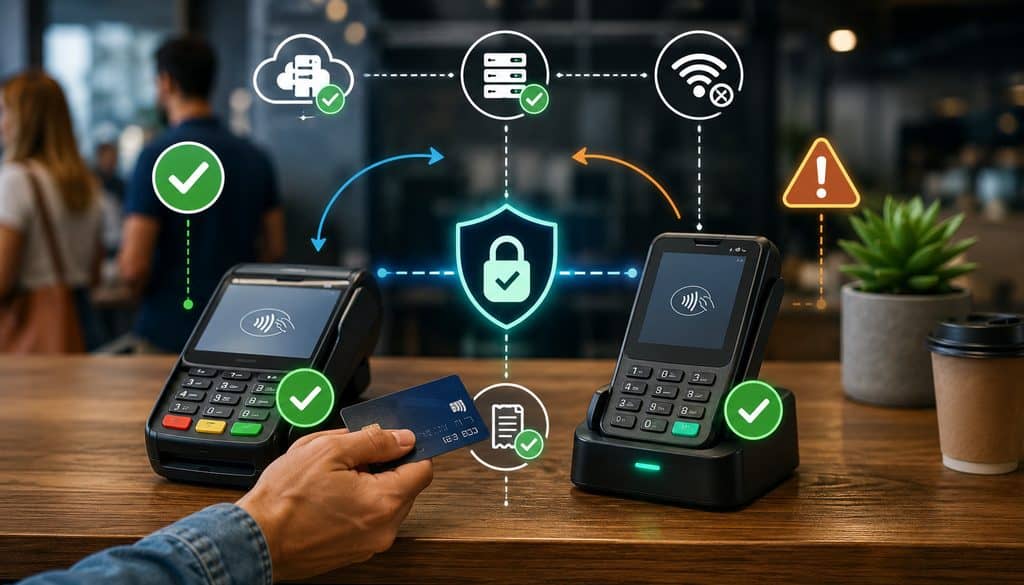 Payment terminals with secure failover preventing duplicate charges
